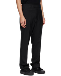 schwarze Wollchinohose von Helmut Lang