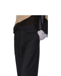 schwarze Wollchinohose von Eckhaus Latta