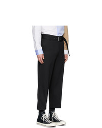 schwarze Wollchinohose von JW Anderson