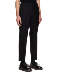 schwarze Wollchinohose von Solid Homme