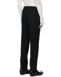 schwarze Wollchinohose von Dion Lee