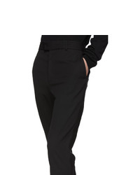 schwarze Wollchinohose von Isabel Benenato