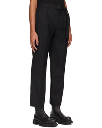 schwarze Wollchinohose von Solid Homme