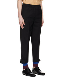 schwarze Wollchinohose von Dries Van Noten