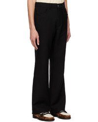 schwarze Wollchinohose von Second/Layer