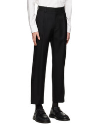 schwarze Wollchinohose von Solid Homme