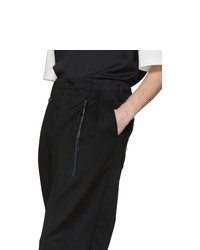 schwarze Wollchinohose von Mastermind World