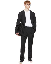 schwarze Wollchinohose von Comme des Garcons Homme