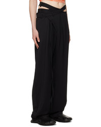 schwarze Wollchinohose von Ottolinger