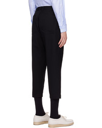 schwarze Wollchinohose von Comme des Garcons Homme Deux