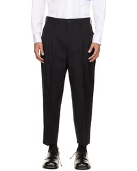 schwarze Wollchinohose von Comme des Garcons Homme