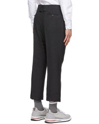 schwarze Wollchinohose von Thom Browne