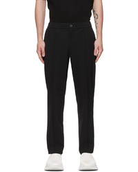 schwarze Wollchinohose von Solid Homme