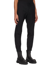 schwarze Wollchinohose von Solid Homme