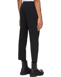 schwarze Wollchinohose von Solid Homme