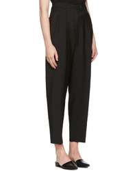 schwarze Wollhose von Jil Sander