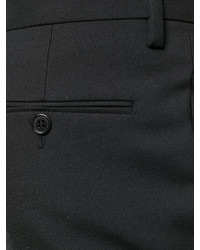 schwarze Wollhose von Saint Laurent