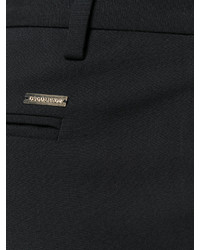 schwarze Wollkarottenhose von Dsquared2