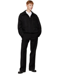 schwarze Wollshirtjacke von Wooyoungmi