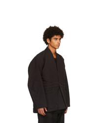 schwarze Wollshirtjacke von Jan Jan Van Essche