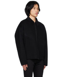 schwarze Wollshirtjacke von Acne Studios