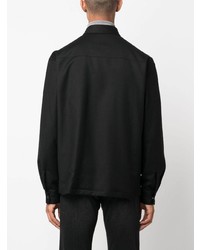 schwarze Wollshirtjacke von Zegna