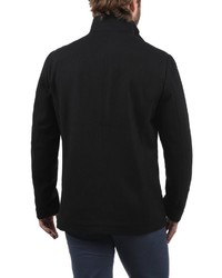 schwarze Wollshirtjacke von Jack & Jones