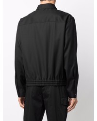 schwarze Wollshirtjacke von Z Zegna