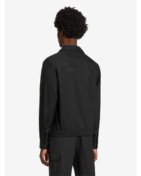 schwarze Wollshirtjacke von Z Zegna