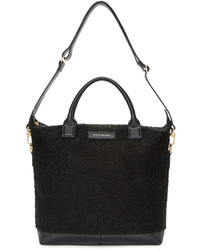 schwarze Wollshopper tasche von WANT Les Essentiels