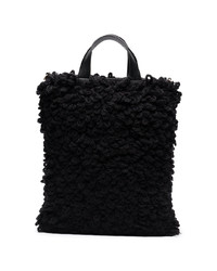 schwarze Wollshopper tasche von Anya Hindmarch