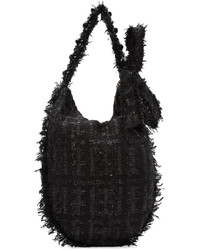 schwarze Wollshopper tasche von Simone Rocha