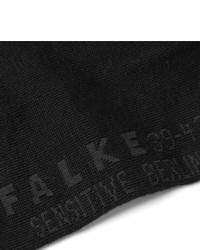 schwarze Wollsocken von Falke