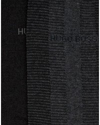 schwarze Wollsocken von Hugo Boss