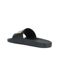 schwarze Zehensandalen von DSQUARED2