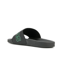 schwarze Zehensandalen von Diesel