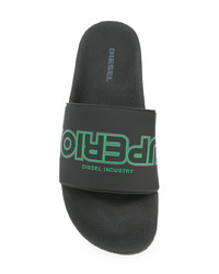 schwarze Zehensandalen von Diesel