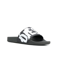 schwarze Zehensandalen von Diesel