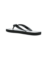 schwarze Zehensandalen von Diesel