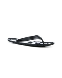 schwarze Zehensandalen von Diesel