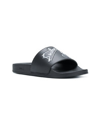 schwarze Zehensandalen von McQ Alexander McQueen