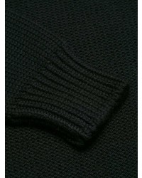 schwarze zweireihige Strickjacke von Prada