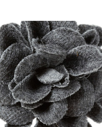 schwarzer Anstecknadel mit Blumenmuster von Lanvin
