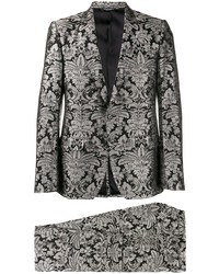 schwarzer Anzug mit Blumenmuster von Dolce & Gabbana