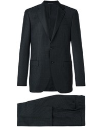 schwarzer Anzug mit Vichy-Muster