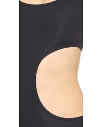 schwarzer Badeanzug mit Ausschnitten von Moschino