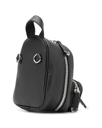 schwarzer bedruckter Leder Rucksack von Philipp Plein