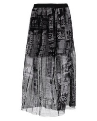 schwarzer bedruckter Maxirock von Diesel