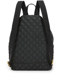 schwarzer bedruckter Nylon Rucksack von Moschino