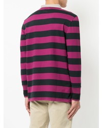 schwarzer bedruckter Polo Pullover von Kent & Curwen